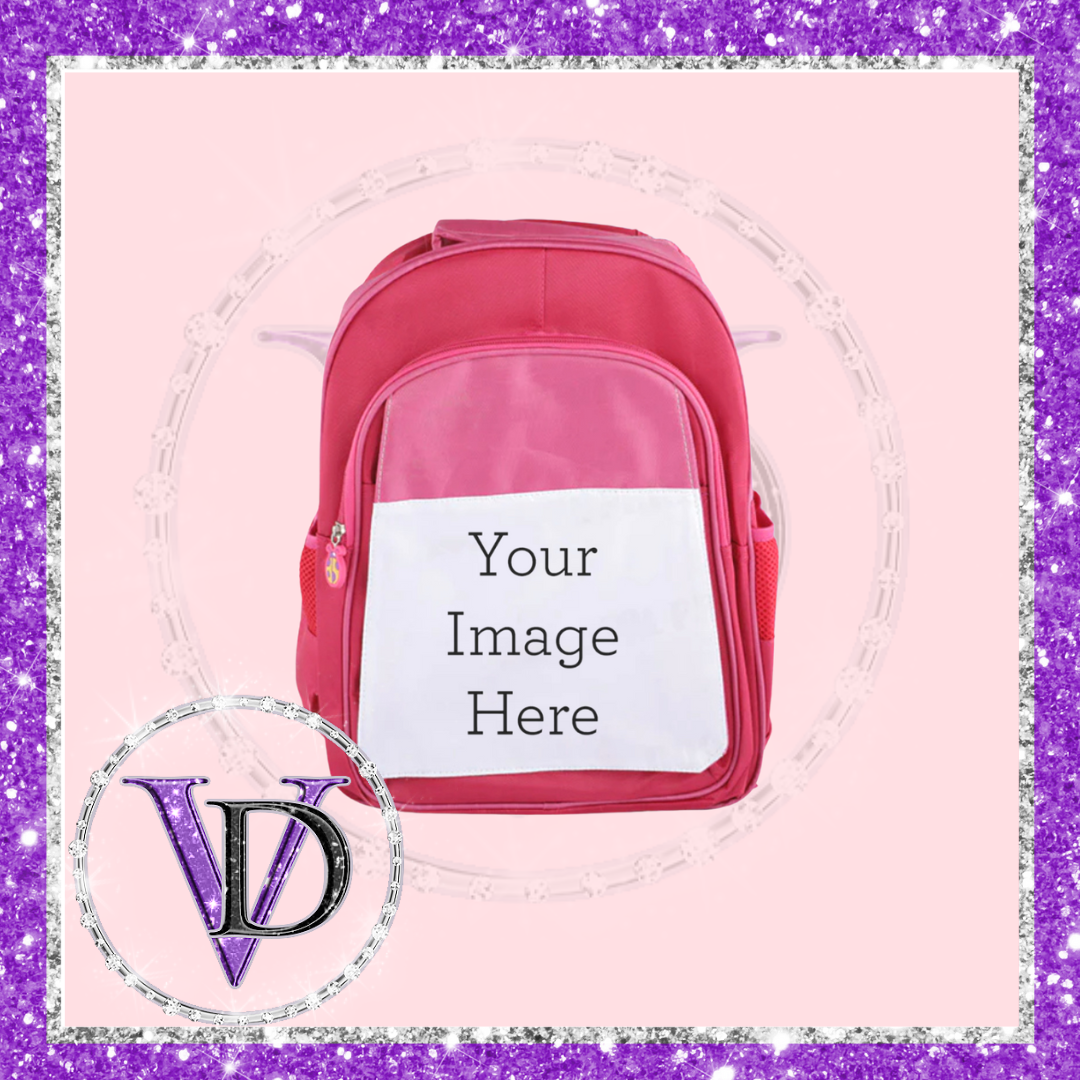 Custom Blue or Pink Back to School Back Pack