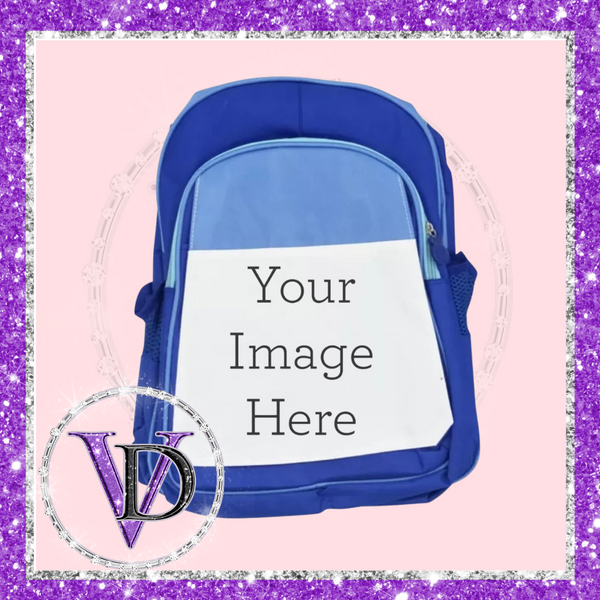 Custom Blue or Pink Back to School Back Pack