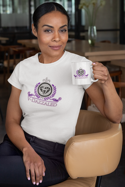 Adult Sublimation All White Business T-Shirts * FRONT ONLY DESIGN * (mug sold separately)