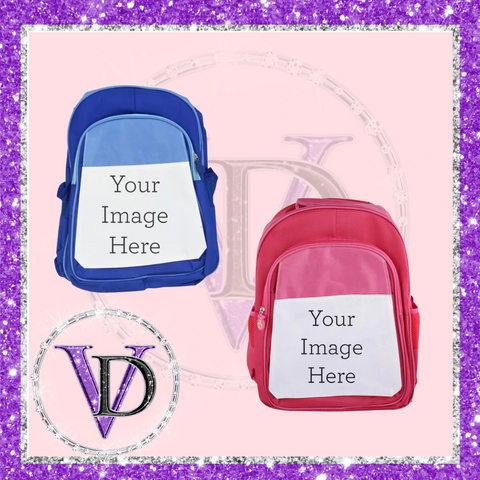 Custom Blue or Pink Back to School Back Pack