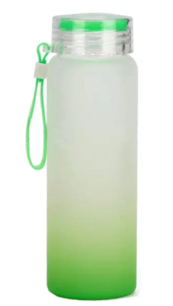 Custom Frosted Glass Water Bottle