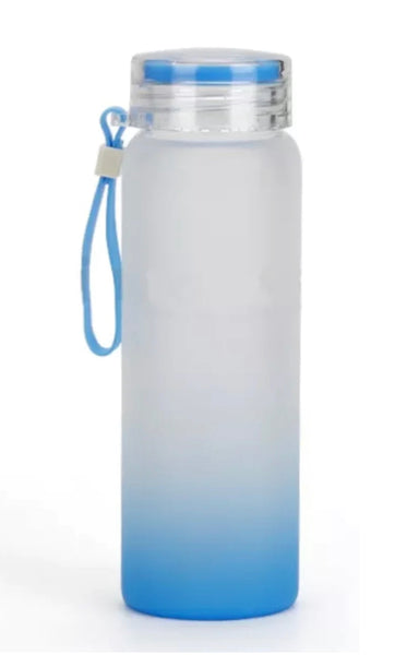 Custom Frosted Glass Water Bottle