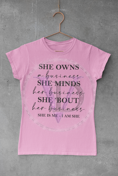 White ONLY (Sublimation)-I AM SHE T-Shirt